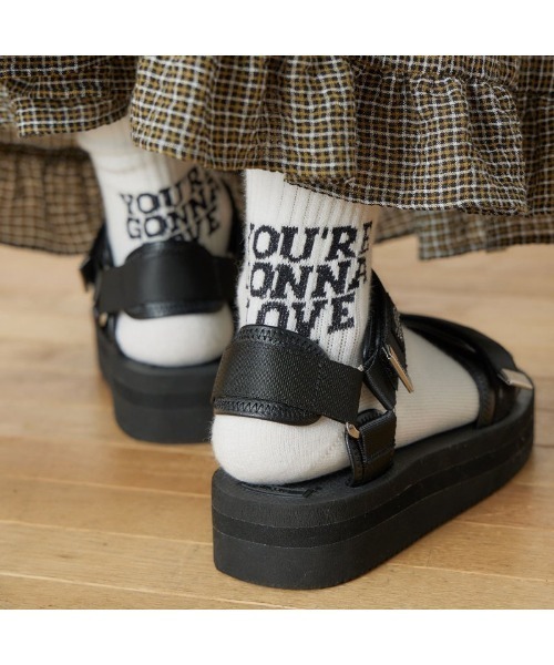 THE SHINZONE(ザ シンゾーン)の「THE SHINZONE LETTER SOCKS 22MMSIT04(ソックス/靴下・レディース・ブラック/パープル/グリーン・FREE)」の9枚目の写真