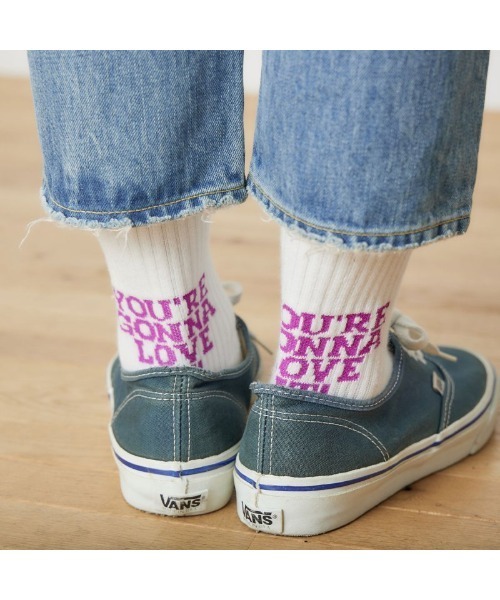 THE SHINZONE(ザ シンゾーン)の「THE SHINZONE LETTER SOCKS 22MMSIT04(ソックス/靴下・レディース・ブラック/パープル/グリーン・FREE)」の11枚目の写真