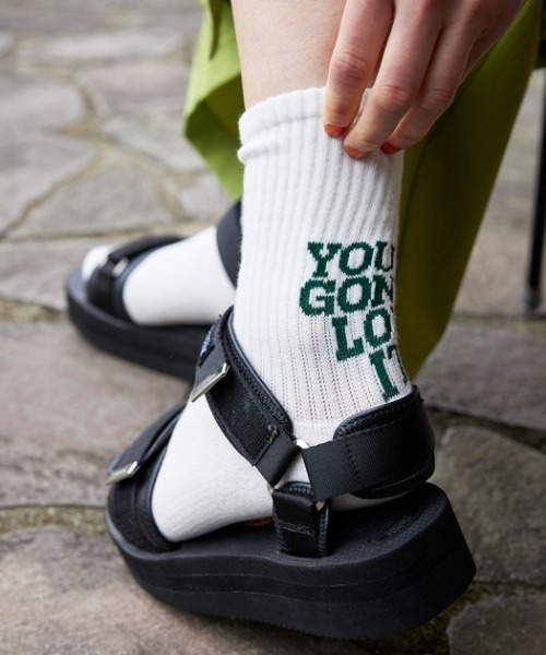 THE SHINZONE(ザ シンゾーン)の「THE SHINZONE LETTER SOCKS 22MMSIT04(ソックス/靴下・レディース・ブラック/パープル/グリーン・FREE)」の8枚目の写真