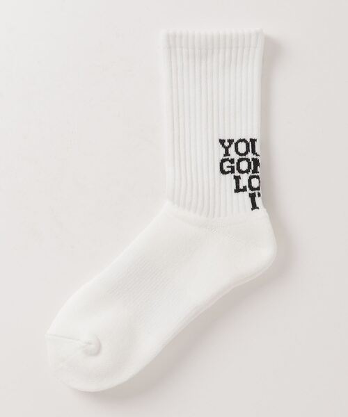 THE SHINZONE(ザ シンゾーン)の「THE SHINZONE LETTER SOCKS 22MMSIT04(ソックス/靴下・レディース・ブラック/パープル/グリーン・FREE)」の4枚目の写真