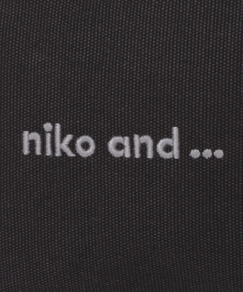niko and...（ニコアンド）の「オリジナルニコロゴ刺繍ミニサコッシュバッグ（ショルダーバッグ・レディース・ホワイト/ブラック・0）」の7枚目の写真