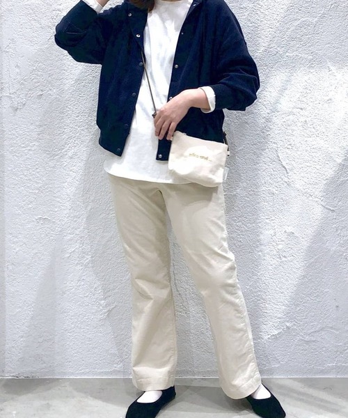 niko and...（ニコアンド）の「オリジナルニコロゴ刺繍ミニサコッシュバッグ（ショルダーバッグ・レディース・ホワイト/ブラック・0）」の22枚目の写真