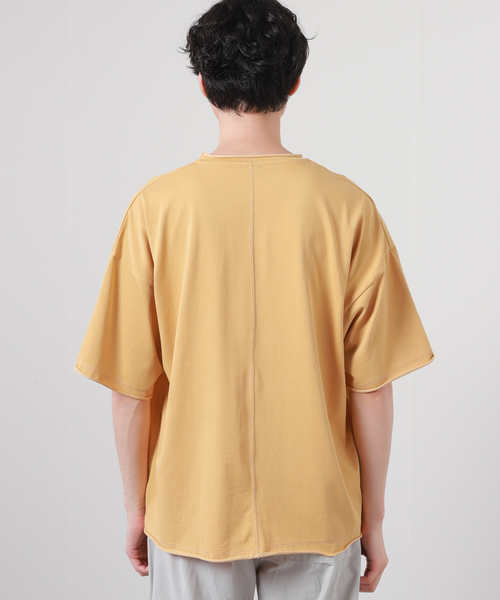 JOURNAL STANDARD relume（ジャーナルスタンダード　レリューム）の「CALIFORNIA COOL TOUCH オーバーサイズカットオフTシャツ（Tシャツ/カットソー・メンズ・モカ/イエロー/ライトグリーン/アイボリー/ラベンダー・LARGE/MEDIUM）」の15枚目の写真