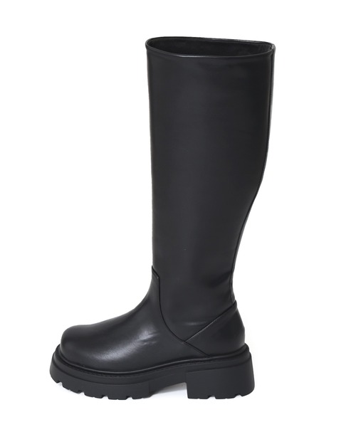 w closet（ダブルクローゼット）の「ビガーロングブーツ（ブーツ・レディース・ブラック・M/L）」の4枚目の写真
