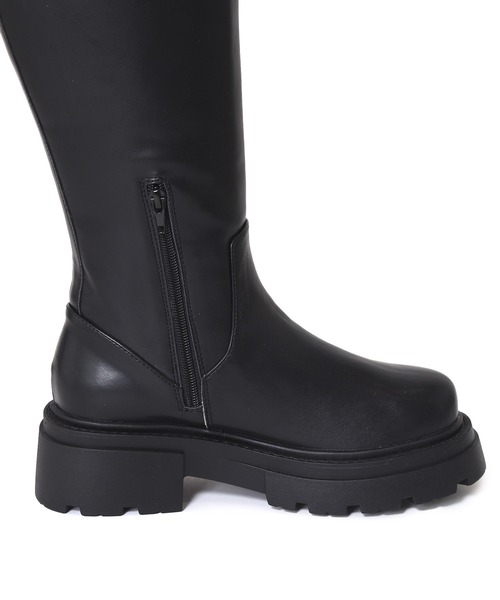 w closet（ダブルクローゼット）の「ビガーロングブーツ（ブーツ・レディース・ブラック・M/L）」の2枚目の写真