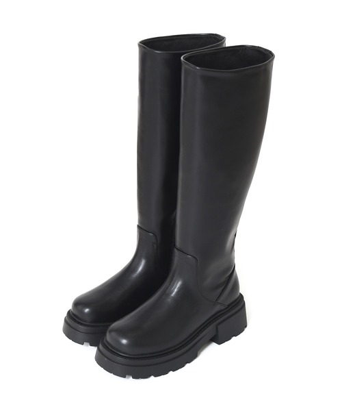 w closet（ダブルクローゼット）の「ビガーロングブーツ（ブーツ・レディース・ブラック・M/L）」の10枚目の写真