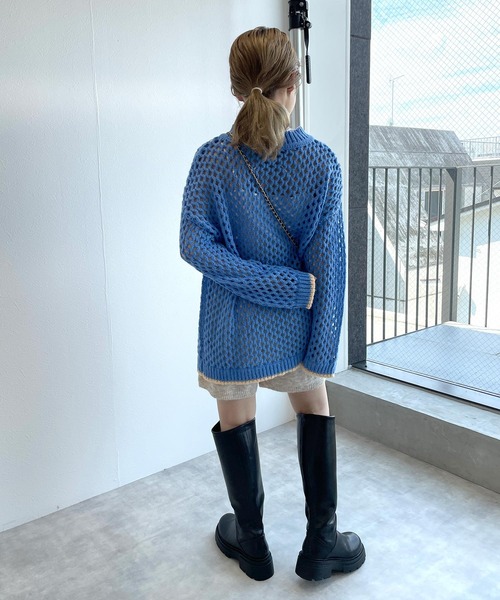 w closet（ダブルクローゼット）の「ビガーロングブーツ（ブーツ・レディース・ブラック・M/L）」の13枚目の写真