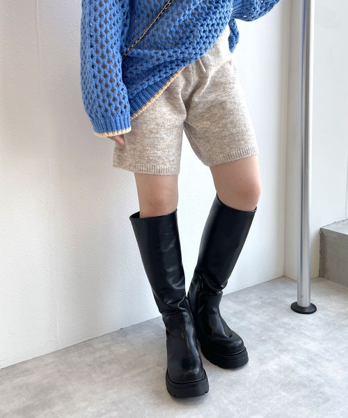 w closet（ダブルクローゼット）の「ビガーロングブーツ（ブーツ・レディース・ブラック・M/L）」の12枚目の写真