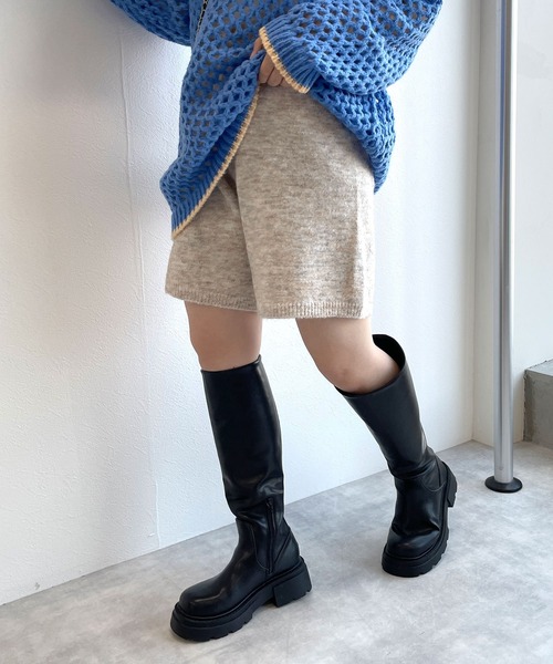 w closet（ダブルクローゼット）の「ビガーロングブーツ（ブーツ・レディース・ブラック・M/L）」の11枚目の写真