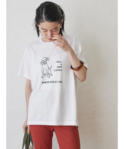AMERICAN HOLIC(アメリカンホリック)の「DOGS ART IMAGINATALY CAFE(Tシャツ/カットソー・レディース・ホワイト・M/L)」の11枚目の写真