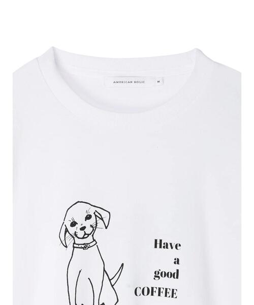 AMERICAN HOLIC(アメリカンホリック)の「DOGS ART IMAGINATALY CAFE(Tシャツ/カットソー・レディース・ホワイト・M/L)」の10枚目の写真