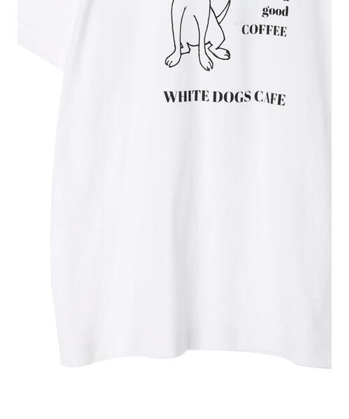 AMERICAN HOLIC(アメリカンホリック)の「DOGS ART IMAGINATALY CAFE(Tシャツ/カットソー・レディース・ホワイト・M/L)」の8枚目の写真