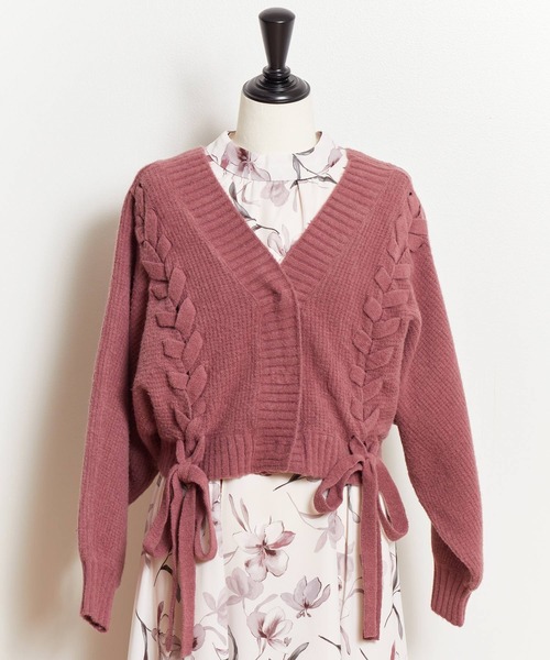 NOELA(ノエラ)の「2WAYニットセットフラワーワンピース(ワンピース・レディース・ベージュ/ピンク/イエロー・M/S)」の17枚目の写真