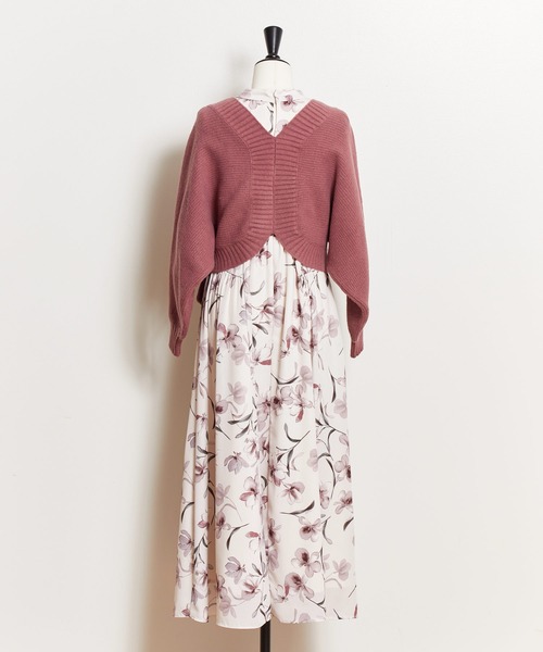 NOELA(ノエラ)の「2WAYニットセットフラワーワンピース(ワンピース・レディース・ベージュ/ピンク/イエロー・M/S)」の19枚目の写真