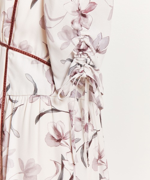 NOELA(ノエラ)の「2WAYニットセットフラワーワンピース(ワンピース・レディース・ベージュ/ピンク/イエロー・M/S)」の22枚目の写真