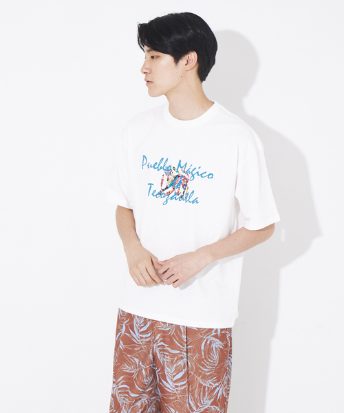 ABAHOUSE（アバハウス）の「バハカリフォルニア モチーフ Tシャツ（Tシャツ/カットソー・メンズ・ホワイト/ホワイト系その他・46/50/48）」の2枚目の写真