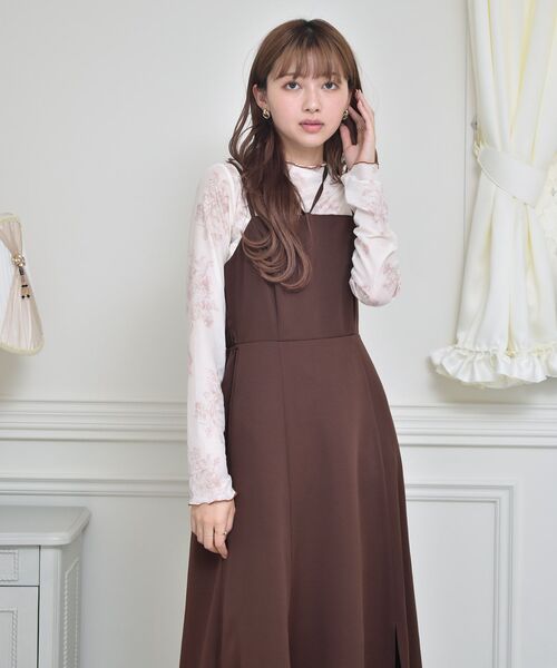 ems excite(エムズエキサイト)の「花柄シアーCT(Tシャツ/カットソー・レディース・ブラック/オレンジ・FREE)」の18枚目の写真