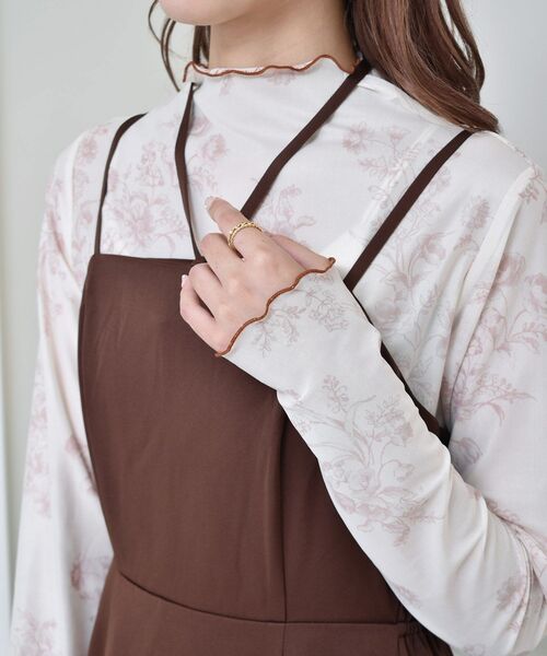 ems excite(エムズエキサイト)の「花柄シアーCT(Tシャツ/カットソー・レディース・ブラック/オレンジ・FREE)」の21枚目の写真