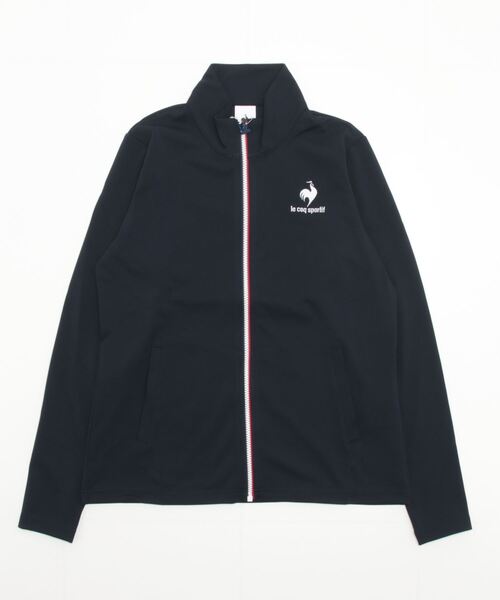 le coq sportif(ルコックスポルティフ)の「ルコックスポルティフ ウォームアップジャケット(ジャージ・レディース・ネイビー/ブラック・XL/M/L/S)」の1枚目の写真