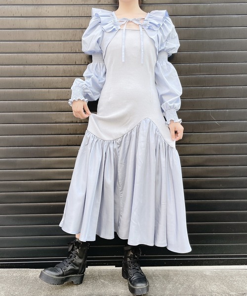 lilLilly（リルリリー）の「2wayショートパフブラウス（シャツ/ブラウス・レディース・ホワイト/ブラック/ブルー/イエロー・FREE）」の20枚目の写真