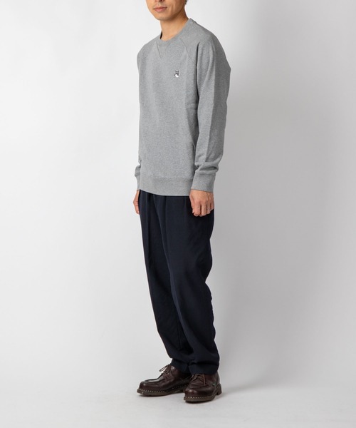 Maison Kitsune（メゾンキツネ）の「MAISON KITSUNE GREY FOX HEAD PATCH CLASSIC SWEATSHIRT メゾン キツネ グレーフォックス パッチ ワンポイント スウェット（スウェット・メンズ・ブラック/ネイビー/グレー・SMALL/MEDIUM/LARGE/X-LARGE/XX-LARGE）」の12枚目の写真