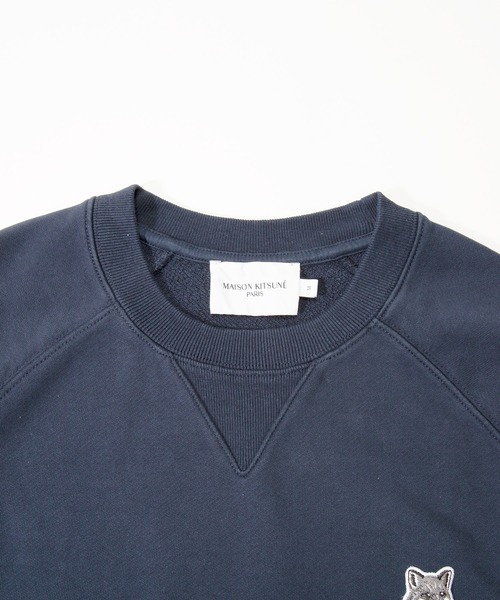Maison Kitsune（メゾンキツネ）の「MAISON KITSUNE GREY FOX HEAD PATCH CLASSIC SWEATSHIRT メゾン キツネ グレーフォックス パッチ ワンポイント スウェット（スウェット・メンズ・ブラック/ネイビー/グレー・SMALL/MEDIUM/LARGE/X-LARGE/XX-LARGE）」の15枚目の写真