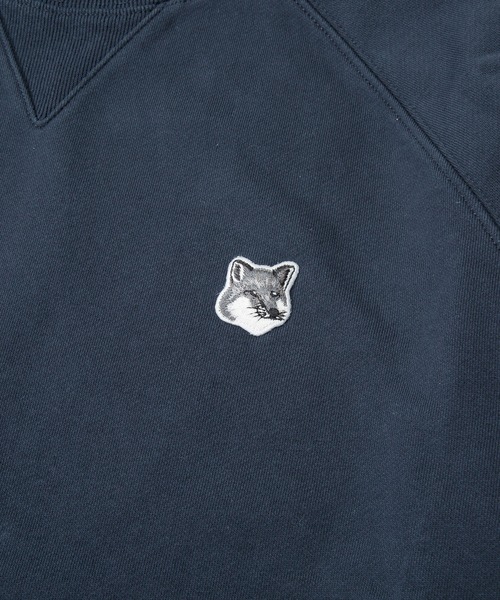 Maison Kitsune（メゾンキツネ）の「MAISON KITSUNE GREY FOX HEAD PATCH CLASSIC SWEATSHIRT メゾン キツネ グレーフォックス パッチ ワンポイント スウェット（スウェット・メンズ・ブラック/ネイビー/グレー・SMALL/MEDIUM/LARGE/X-LARGE/XX-LARGE）」の18枚目の写真