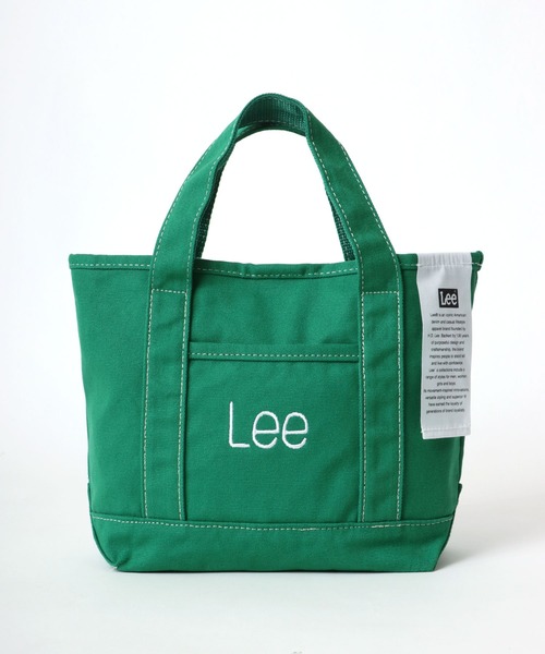 Lee(リー)の「Lee/リー キャンバス カラー ミニトートバッグ/ランチバッグ(トートバッグ・レディース・オフホワイト/ブラック/ピンク/レッド/マスタード/グリーン/ブルー・FREE)」の4枚目の写真
