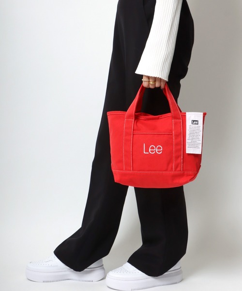 Lee(リー)の「Lee/リー キャンバス カラー ミニトートバッグ/ランチバッグ(トートバッグ・レディース・オフホワイト/ブラック/ピンク/レッド/マスタード/グリーン/ブルー・FREE)」の21枚目の写真