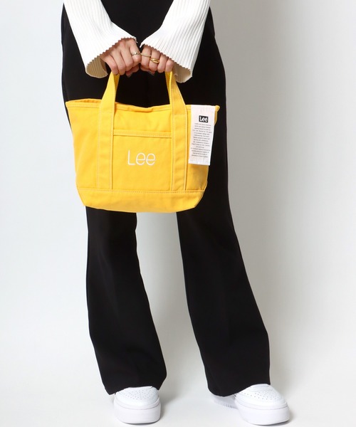 Lee(リー)の「Lee/リー キャンバス カラー ミニトートバッグ/ランチバッグ(トートバッグ・レディース・オフホワイト/ブラック/ピンク/レッド/マスタード/グリーン/ブルー・FREE)」の11枚目の写真