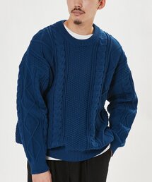 EDIFICE | スポンディッシュ リラックス ケーブル ニット プルオーバー(ニット/セーター)