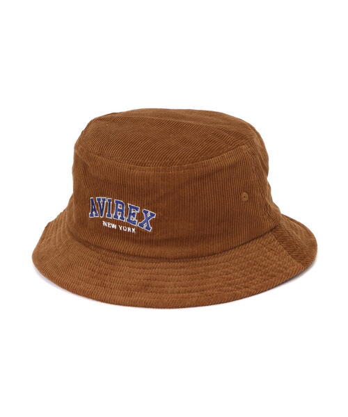 AVIREX（アヴィレックス）の「LOGO COUDUROY HAT / コーデュロイ ロゴ ハット / AVIREX / アヴィレックス（ハット・メンズ・ブラウン/ブラック・F）」の15枚目の写真