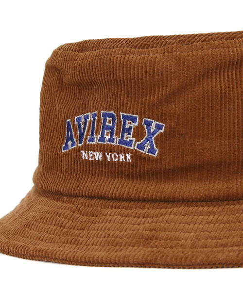 AVIREX（アヴィレックス）の「LOGO COUDUROY HAT / コーデュロイ ロゴ ハット / AVIREX / アヴィレックス（ハット・メンズ・ブラウン/ブラック・F）」の18枚目の写真
