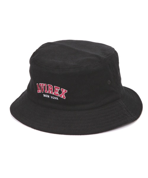 AVIREX（アヴィレックス）の「LOGO COUDUROY HAT / コーデュロイ ロゴ ハット / AVIREX / アヴィレックス（ハット・メンズ・ブラウン/ブラック・F）」の2枚目の写真