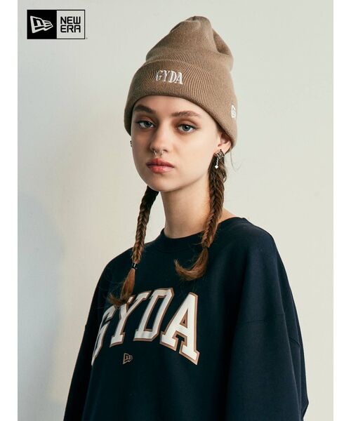 GYDA（ジェイダ）の「GYDA×NEW ERA ロゴニットキャップ（その他雑貨・レディース・ブラック/ベージュ/グリーン・FREE）」の2枚目の写真
