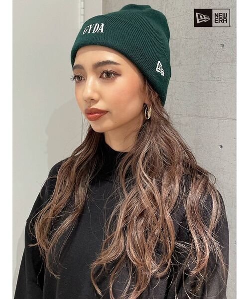 GYDA（ジェイダ）の「GYDA×NEW ERA ロゴニットキャップ（その他雑貨・レディース・ブラック/ベージュ/グリーン・FREE）」の4枚目の写真
