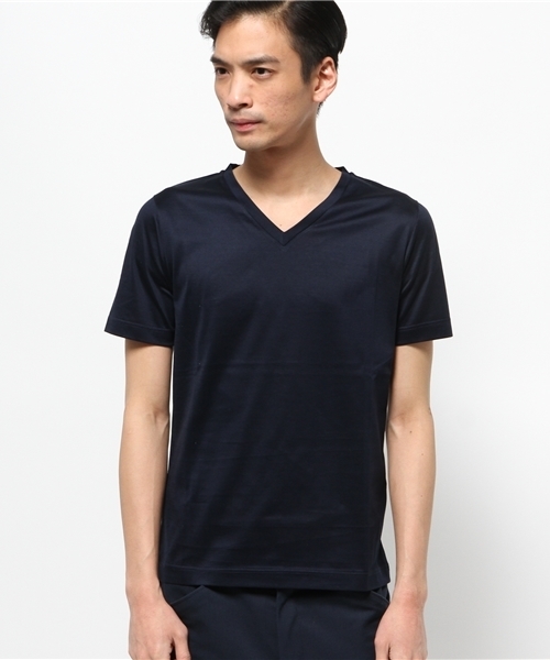 EDIFICE（エディフィス）の「◇CITA/チータU15/06-JERSEY 70/2Ｔシャツ（Tシャツ/カットソー・メンズ・チャコールグレー/ホワイト/ネイビー/ダークブルー・48/46/44）」の3枚目の写真