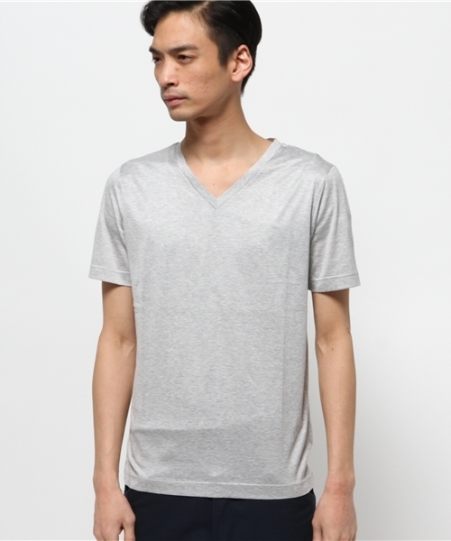 EDIFICE（エディフィス）の「◇CITA/チータU15/06-JERSEY 70/2Ｔシャツ（Tシャツ/カットソー・メンズ・チャコールグレー/ホワイト/ネイビー/ダークブルー・48/46/44）」の5枚目の写真