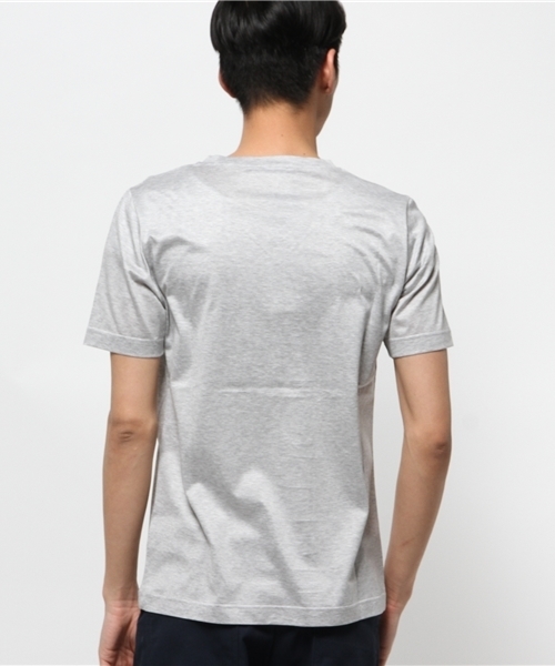 EDIFICE（エディフィス）の「◇CITA/チータU15/06-JERSEY 70/2Ｔシャツ（Tシャツ/カットソー・メンズ・チャコールグレー/ホワイト/ネイビー/ダークブルー・48/46/44）」の7枚目の写真