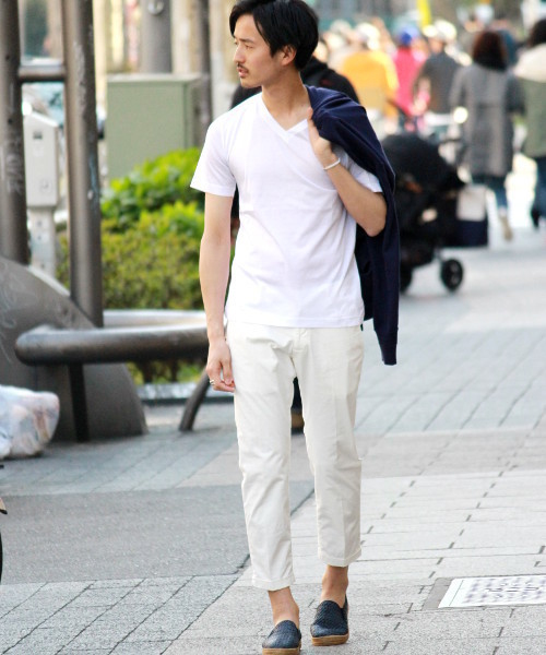 EDIFICE（エディフィス）の「◇CITA/チータU15/06-JERSEY 70/2Ｔシャツ（Tシャツ/カットソー・メンズ・チャコールグレー/ホワイト/ネイビー/ダークブルー・48/46/44）」の12枚目の写真