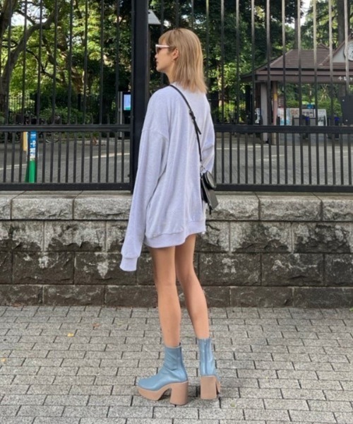 AMAIL（アマイル）の「Genderless A bulkytrainer（スウェット・レディース・ブラック/グレー/ピンク・FREE）」の17枚目の写真