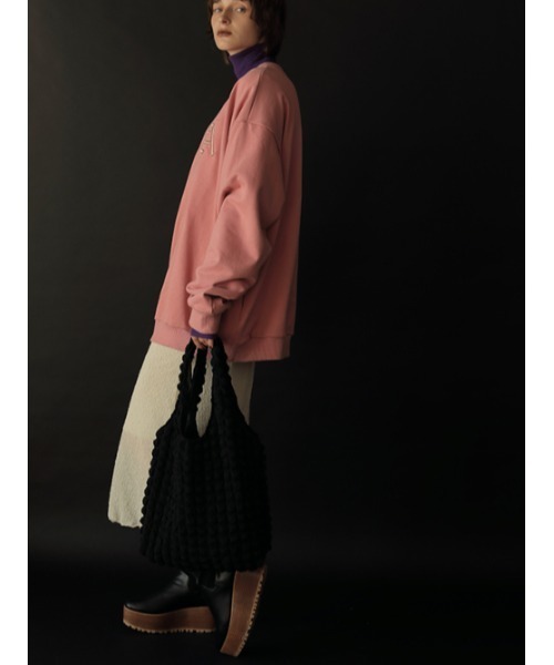 AMAIL（アマイル）の「Genderless A bulkytrainer（スウェット・レディース・ブラック/グレー/ピンク・FREE）」の9枚目の写真