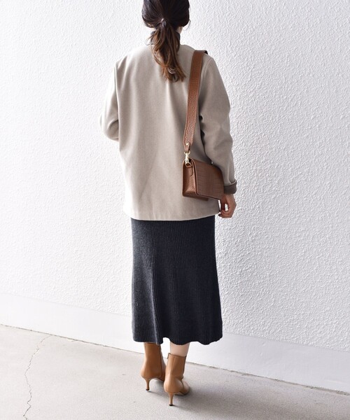 SHIPS（シップス）の「*〈手洗い可能〉ウーレットノーカラーリバー