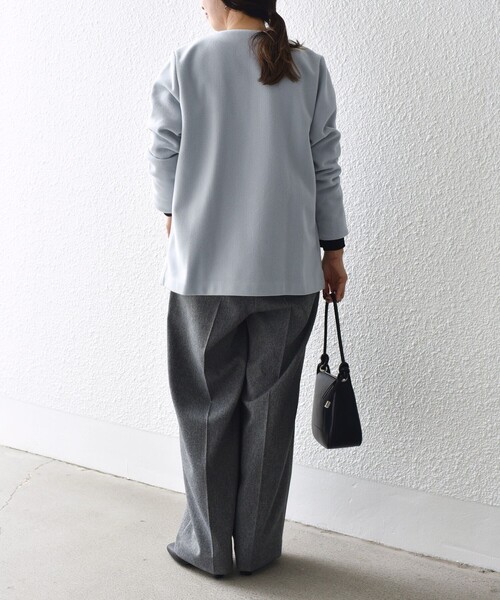 SHIPS〈手洗い可能〉ウーレットノーカラーリバ SHIPS（シップス）の「*〈手洗い可能〉ウーレットノーカラーリバー