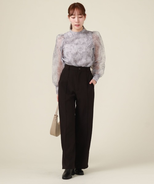 archives(アルシーヴ)の「サイドベンツカットパンツ(その他パンツ・レディース・レンガ/ベージュ/ブラック・MEDIUM)」の13枚目の写真