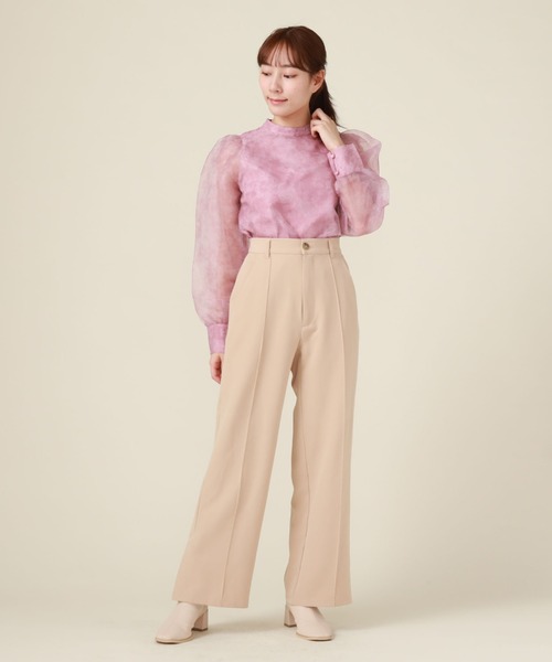 archives(アルシーヴ)の「サイドベンツカットパンツ(その他パンツ・レディース・レンガ/ベージュ/ブラック・MEDIUM)」の7枚目の写真