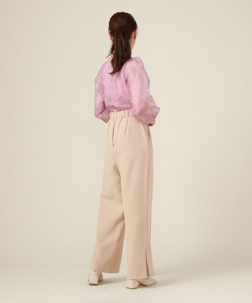archives(アルシーヴ)の「サイドベンツカットパンツ(その他パンツ・レディース・レンガ/ベージュ/ブラック・MEDIUM)」の15枚目の写真