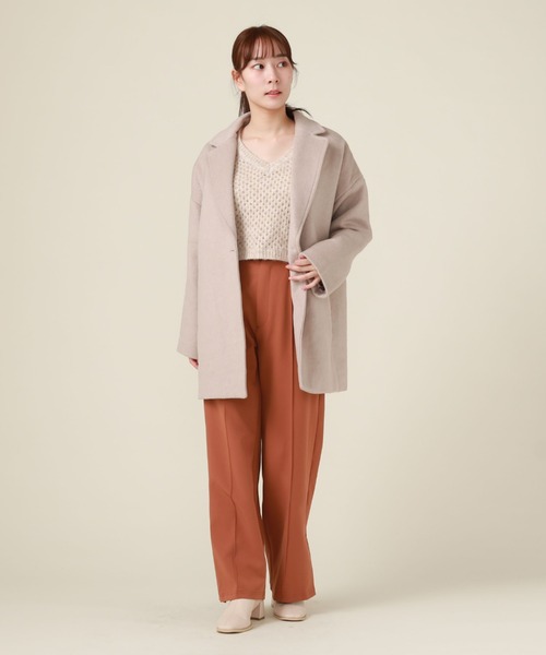 archives(アルシーヴ)の「サイドベンツカットパンツ(その他パンツ・レディース・レンガ/ベージュ/ブラック・MEDIUM)」の20枚目の写真