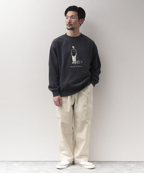 BARNS OUTFITTERS(バーンズアウトフィッターズ)の「【Barns outfitters】MAX SW CREW "PARTNER" プリントスウェット(スウェット・メンズ・ブラック/グレー/レッド・M/L/XL)」の15枚目の写真