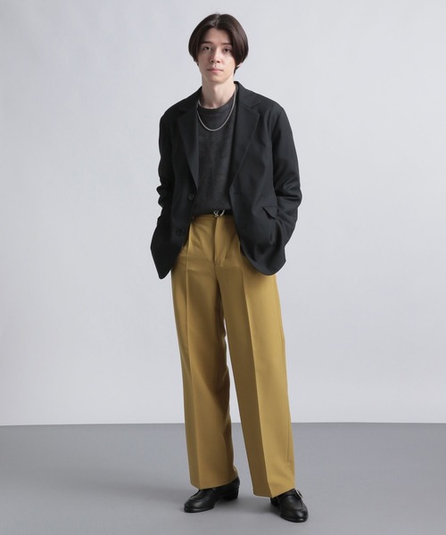 HARE（ハレ）の「ハイウエストドレープパンツ(HARE)（その他パンツ・メンズ・ブルー/ブラック/イエロー・SMALL/MEDIUM）」の15枚目の写真